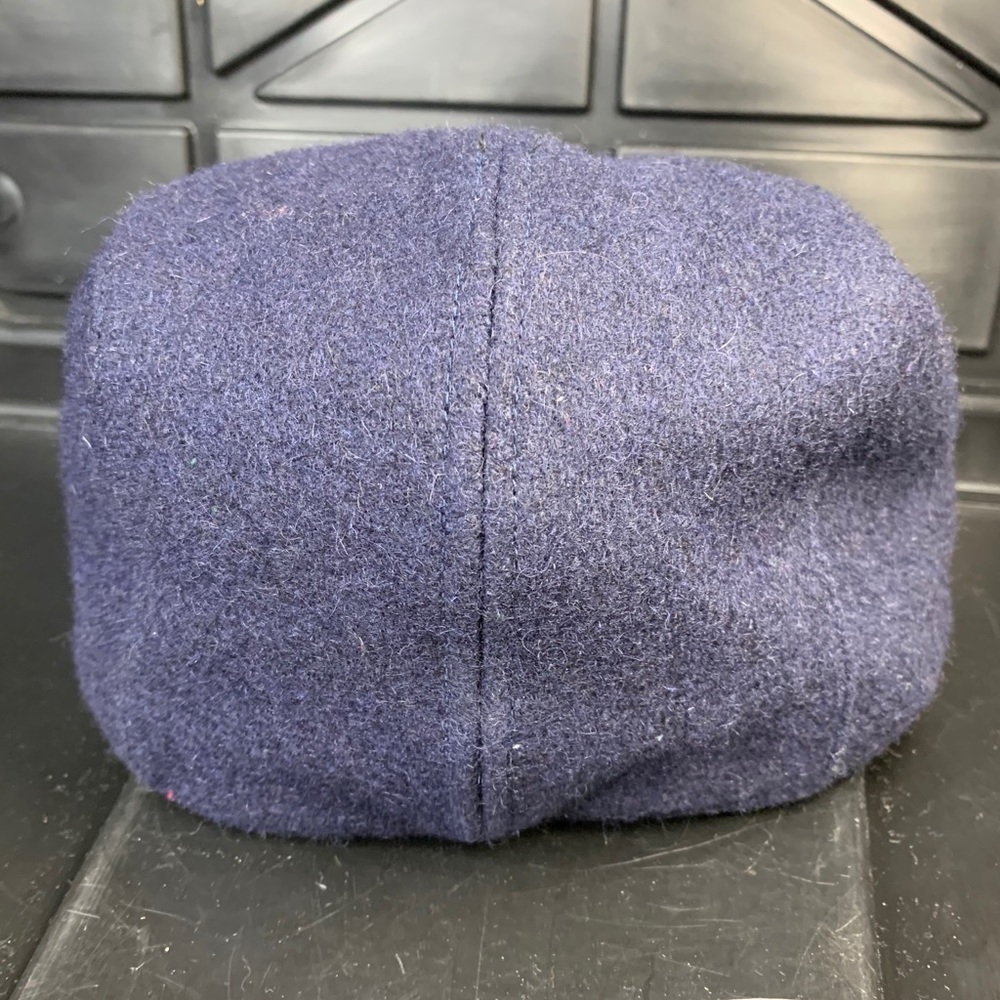 BRONER Navy WOOL CABBIE NEWSBOY CAP Hat‎ #41517 - Picture 4 of 8